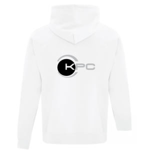 Grey Logo White Zip-Up Hoodie