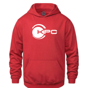 White Logo Hoodie - Red