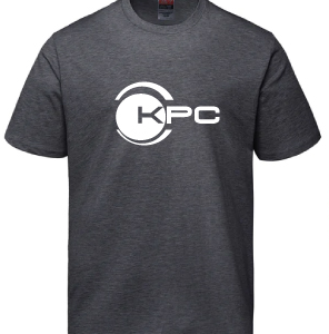 White Logo T-Shirt - Grey