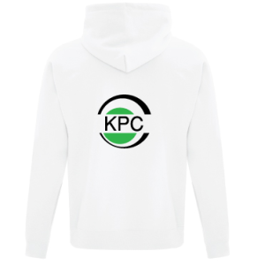 Original Logo White Zip-Up Hoodie